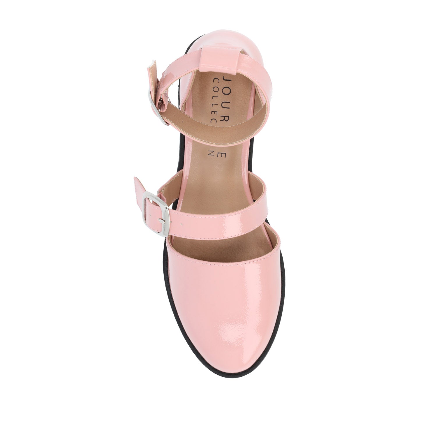 CONSTANCE MARY JANE LOAFER FLAT IN PATENT - Blush