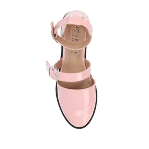 CONSTANCE MARY JANE LOAFER FLAT IN PATENT - Blush