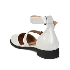 CONSTANCE MARY JANE LOAFER FLAT IN PATENT - Grey