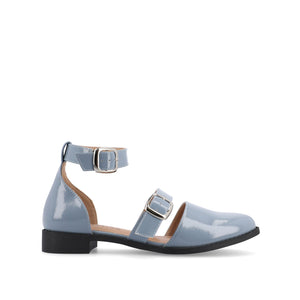 CONSTANCE MARY JANE LOAFER FLAT IN PATENT - Light Blue