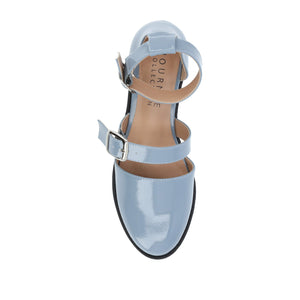 CONSTANCE MARY JANE LOAFER FLAT IN PATENT - Light Blue