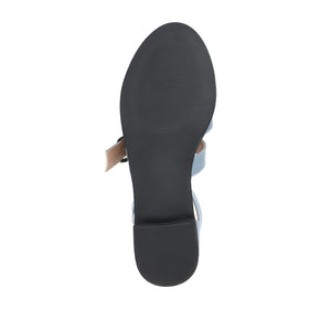 CONSTANCE MARY JANE LOAFER FLAT IN PATENT - Light Blue