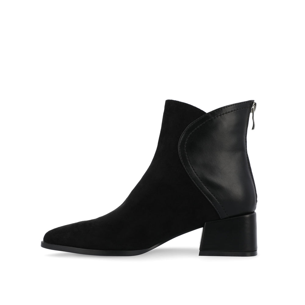 CONSUELLO POINTED TOE BOOTIES IN FAUX LEATHER