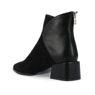 CONSUELLO POINTED TOE BOOTIES IN FAUX LEATHER