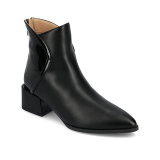 CONSUELLO POINTED TOE BOOTIES IN FAUX LEATHER