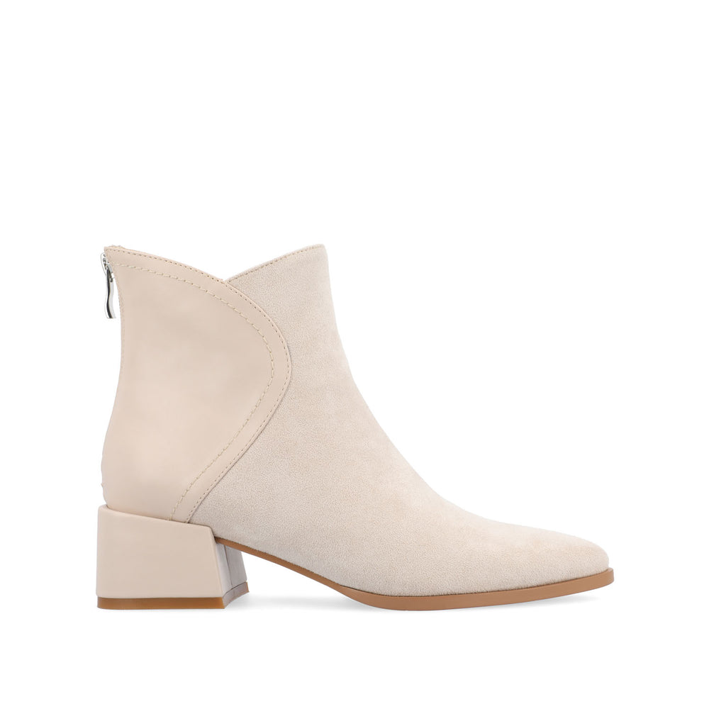 CONSUELLO POINTED TOE BOOTIES IN FAUX LEATHER