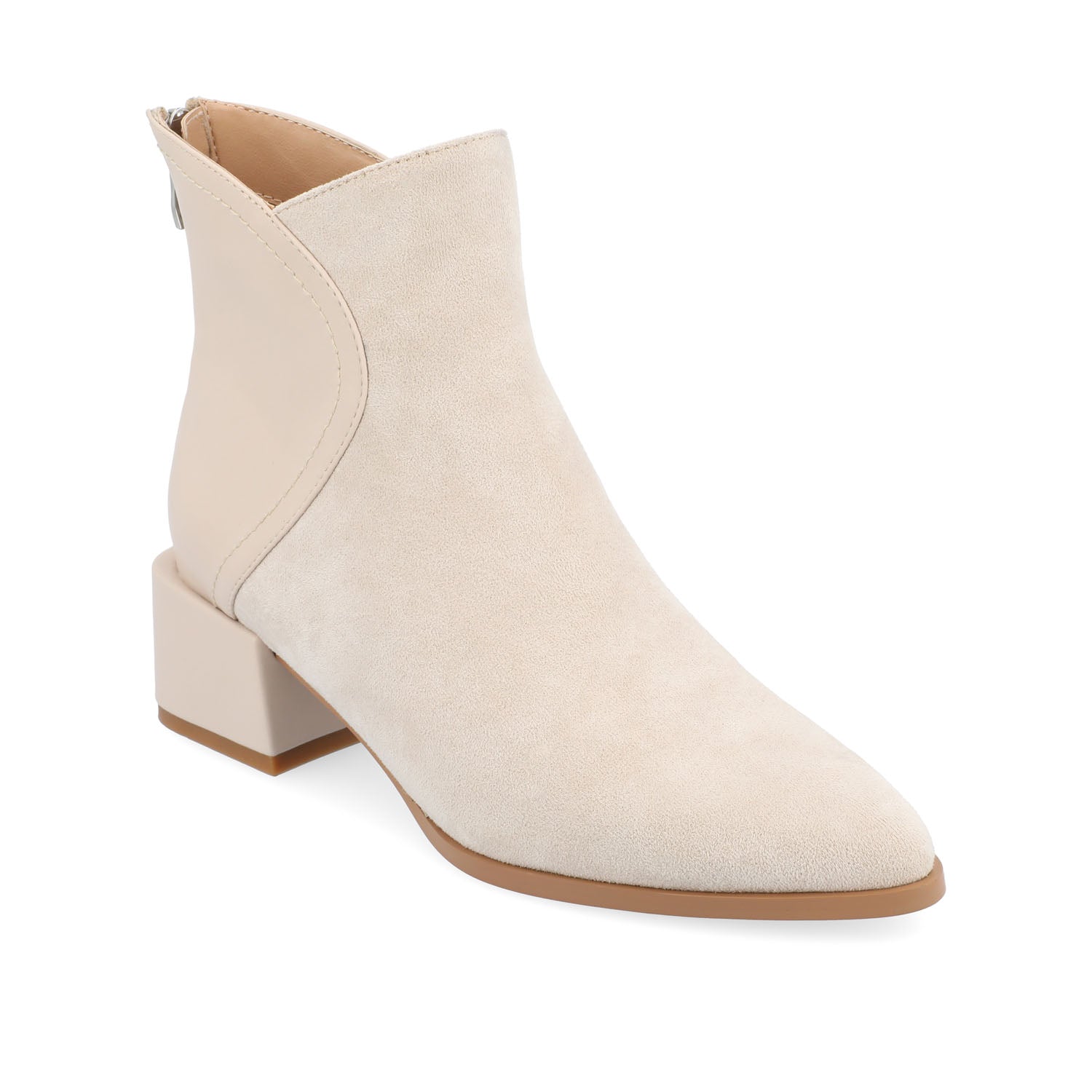 CONSUELLO POINTED TOE BOOTIES IN WIDE - Off White