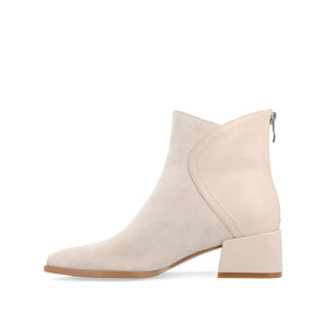 CONSUELLO POINTED TOE BOOTIES IN WIDE - Off White