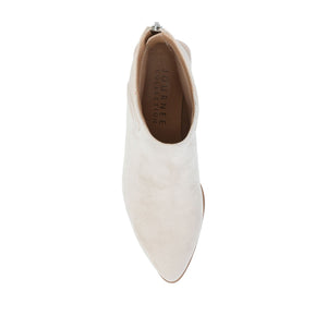 CONSUELLO POINTED TOE BOOTIES IN WIDE - Off White