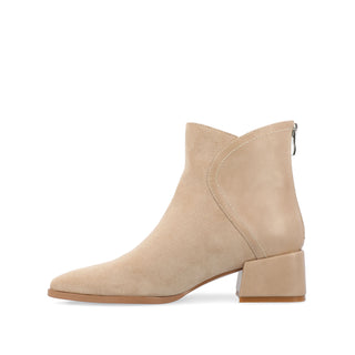 CONSUELLO POINTED TOE BOOTIES IN FAUX LEATHER