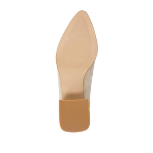 CONSUELLO POINTED TOE BOOTIES IN WIDE - Tan