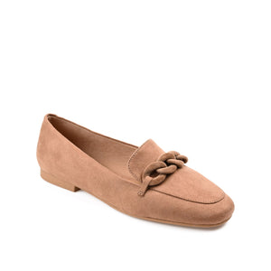 CORDELL LOAFER FLATS IN FAUX SUEDE - Taupe