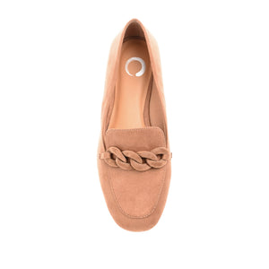 CORDELL LOAFER FLATS IN FAUX SUEDE - Taupe