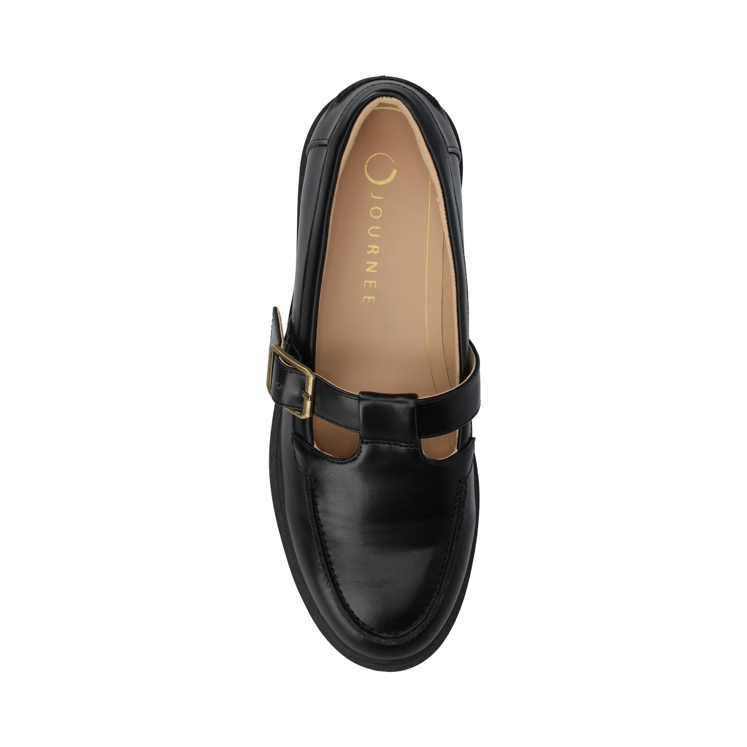 CORINA T-STRAP LOAFER - Black