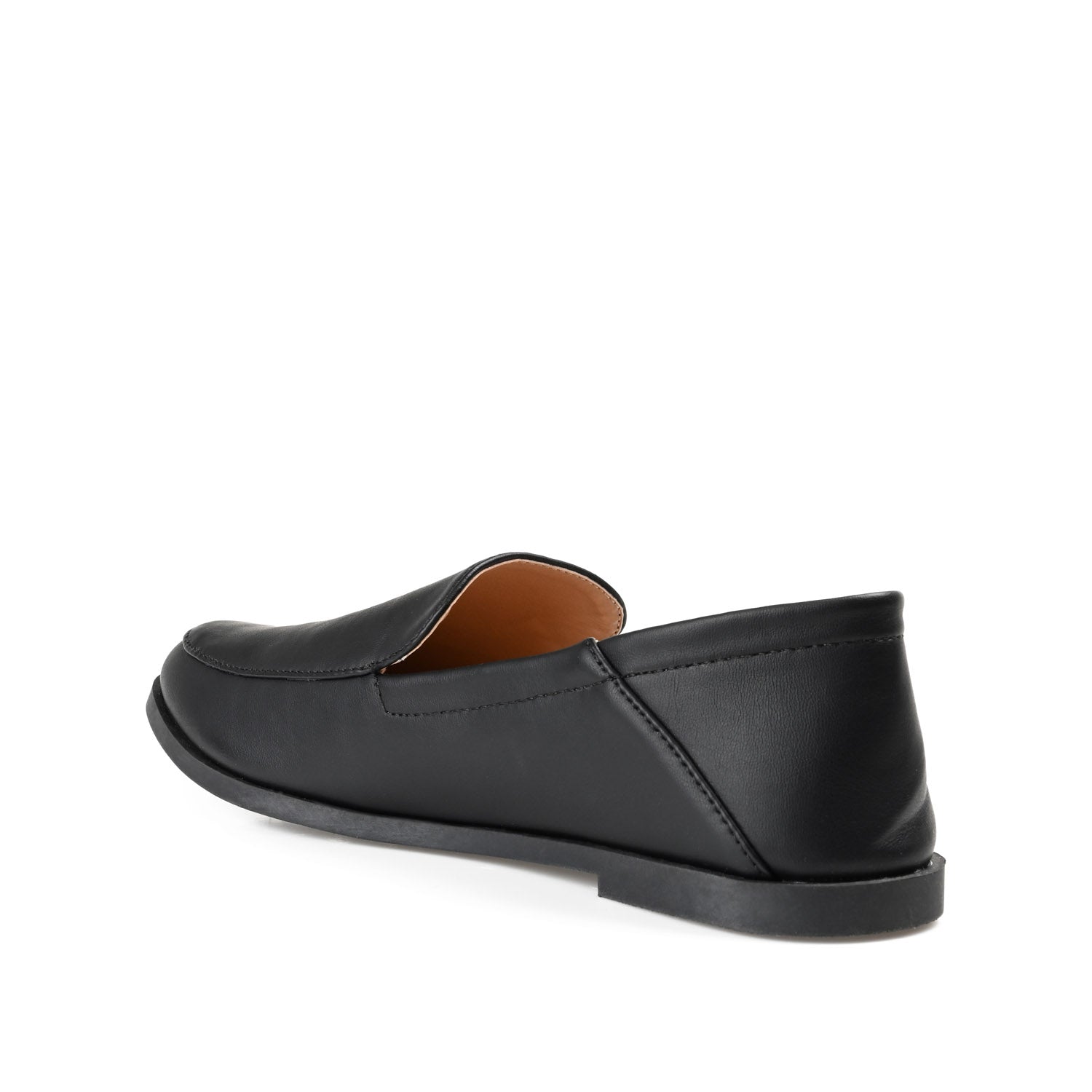 CORINNE LOAFER FLATS IN VEGAN LEATHER - Black