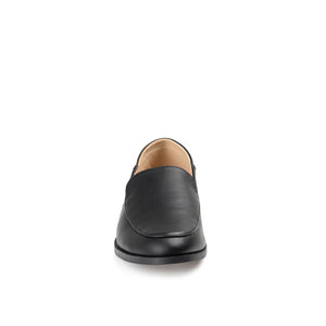 CORINNE LOAFER FLATS IN VEGAN LEATHER - Black