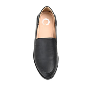 CORINNE LOAFER FLATS IN VEGAN LEATHER - Black