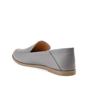CORINNE LOAFER FLATS IN VEGAN LEATHER - Grey