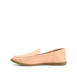 CORINNE CRASH BACK LOAFER FLATS IN FAUX LEATHER