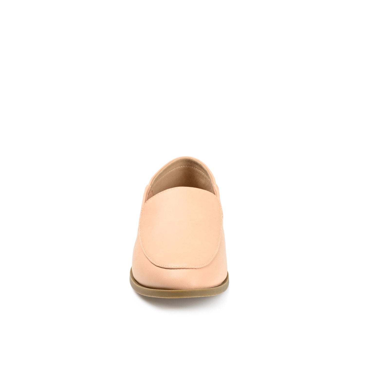 CORINNE LOAFER FLATS IN VEGAN LEATHER - Nude