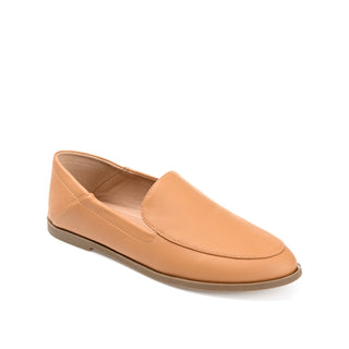 CORINNE CRASH BACK LOAFER FLATS IN FAUX LEATHER