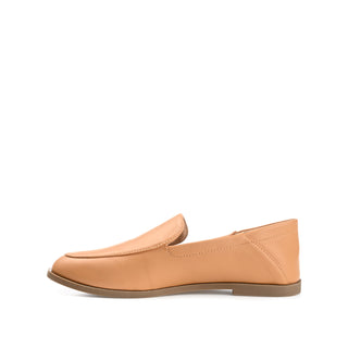 CORINNE CRASH BACK LOAFER FLATS IN FAUX LEATHER