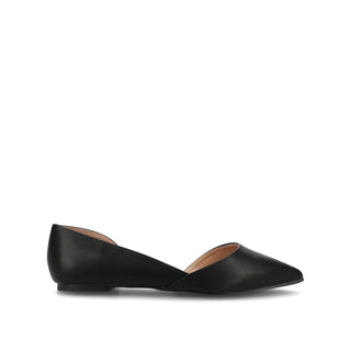 CORTNI D'ORSAY FLATS IN FAUX LEATHER