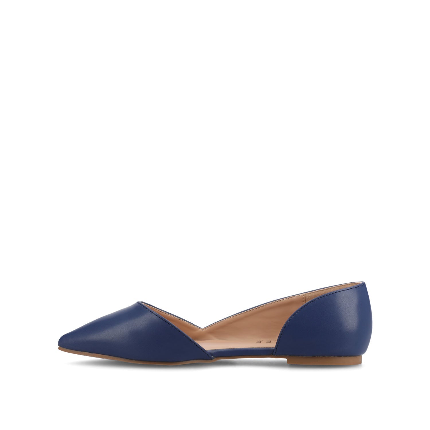 CORTNI D'ORSAY FLATS IN VEGAN LEATHER - Blue PU