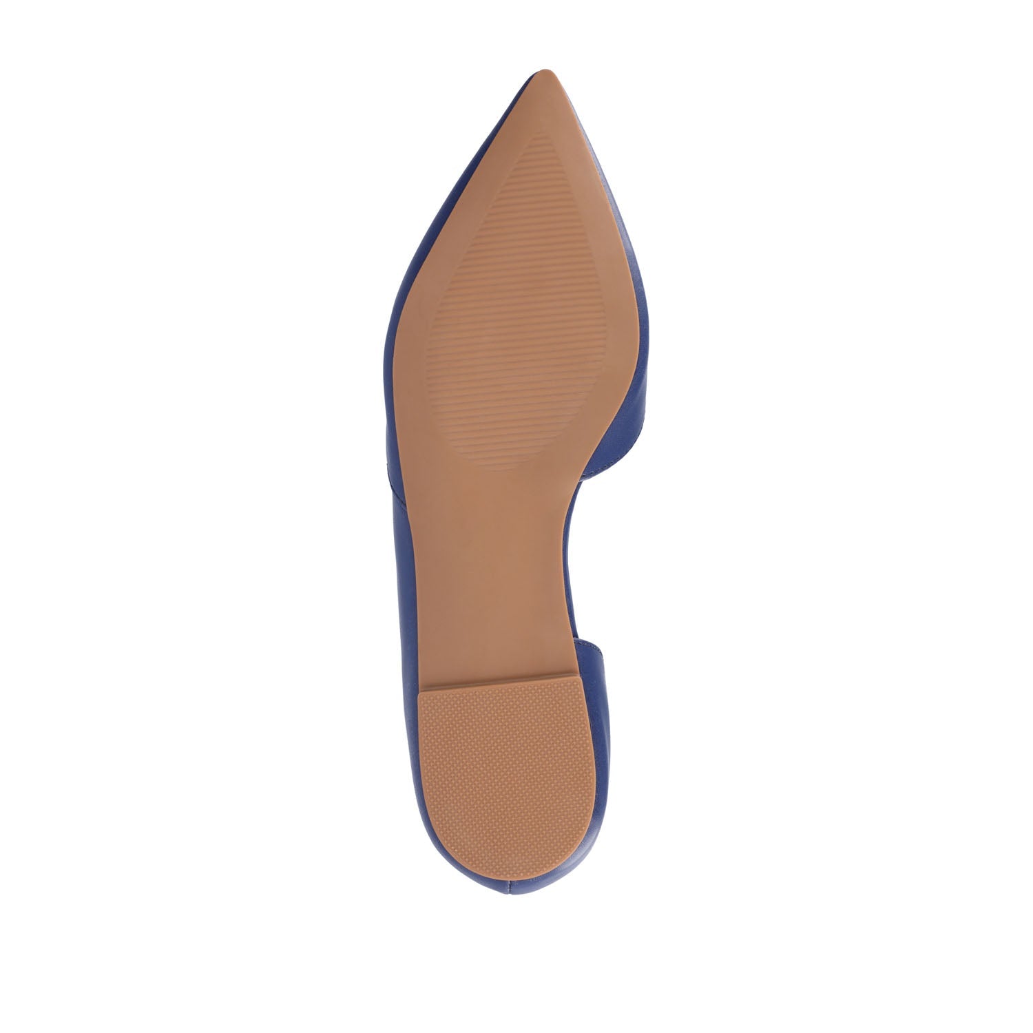 CORTNI D'ORSAY FLATS IN WIDE - Blue PU