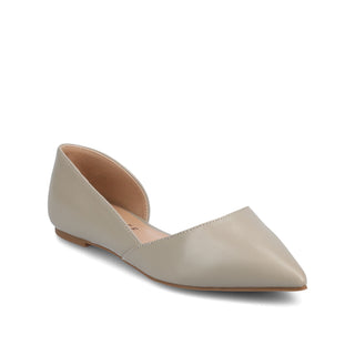 CORTNI D'ORSAY FLATS IN FAUX LEATHER