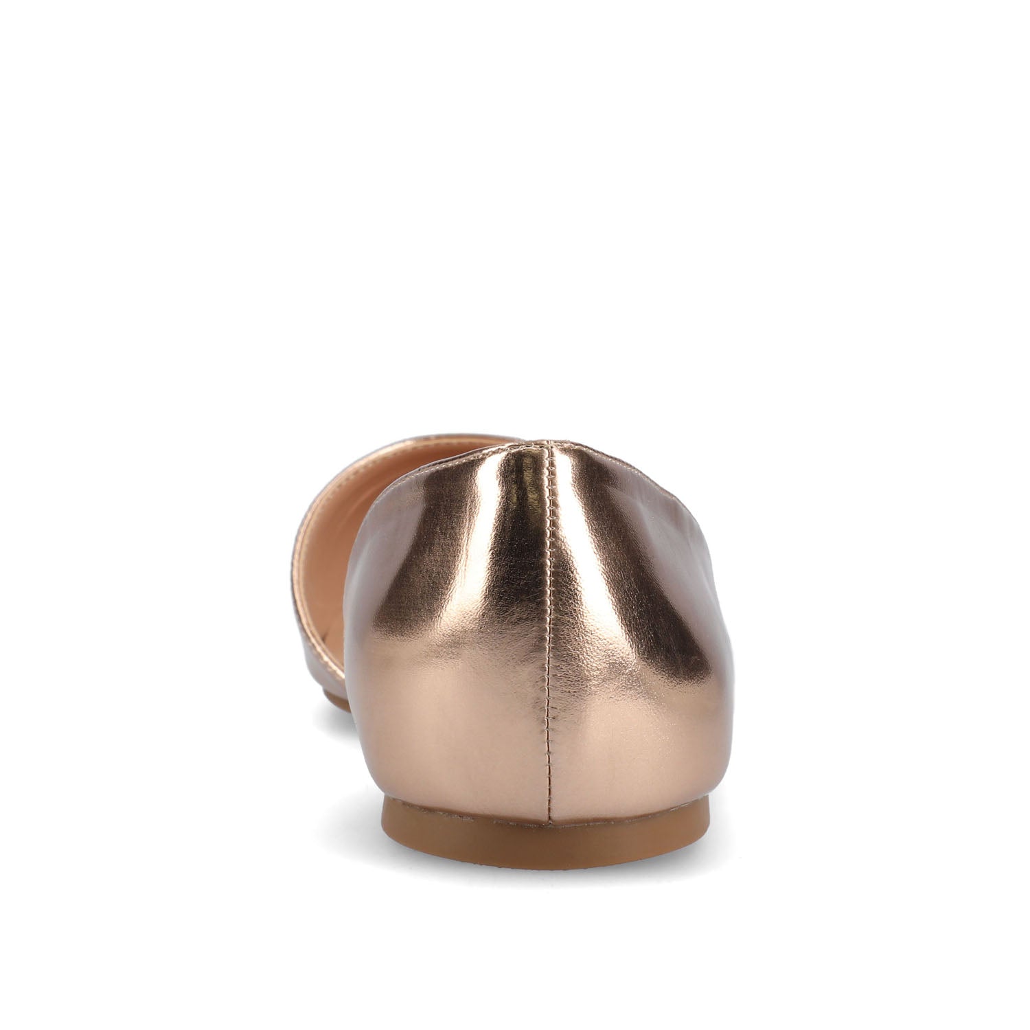 CORTNI D'ORSAY FLATS IN VEGAN LEATHER - Rose Gold PU