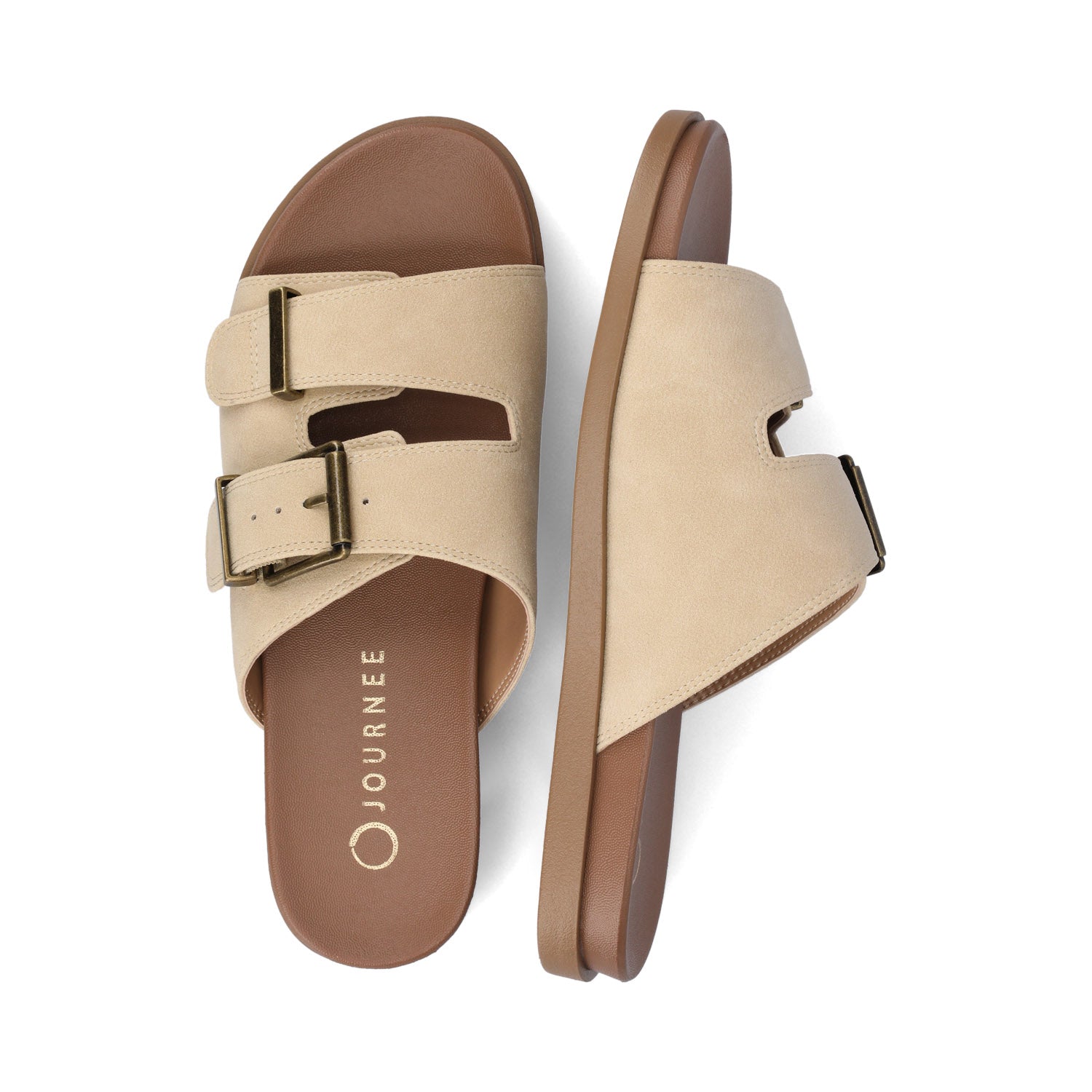 COSETTE FLAT SANDALS - Beige
