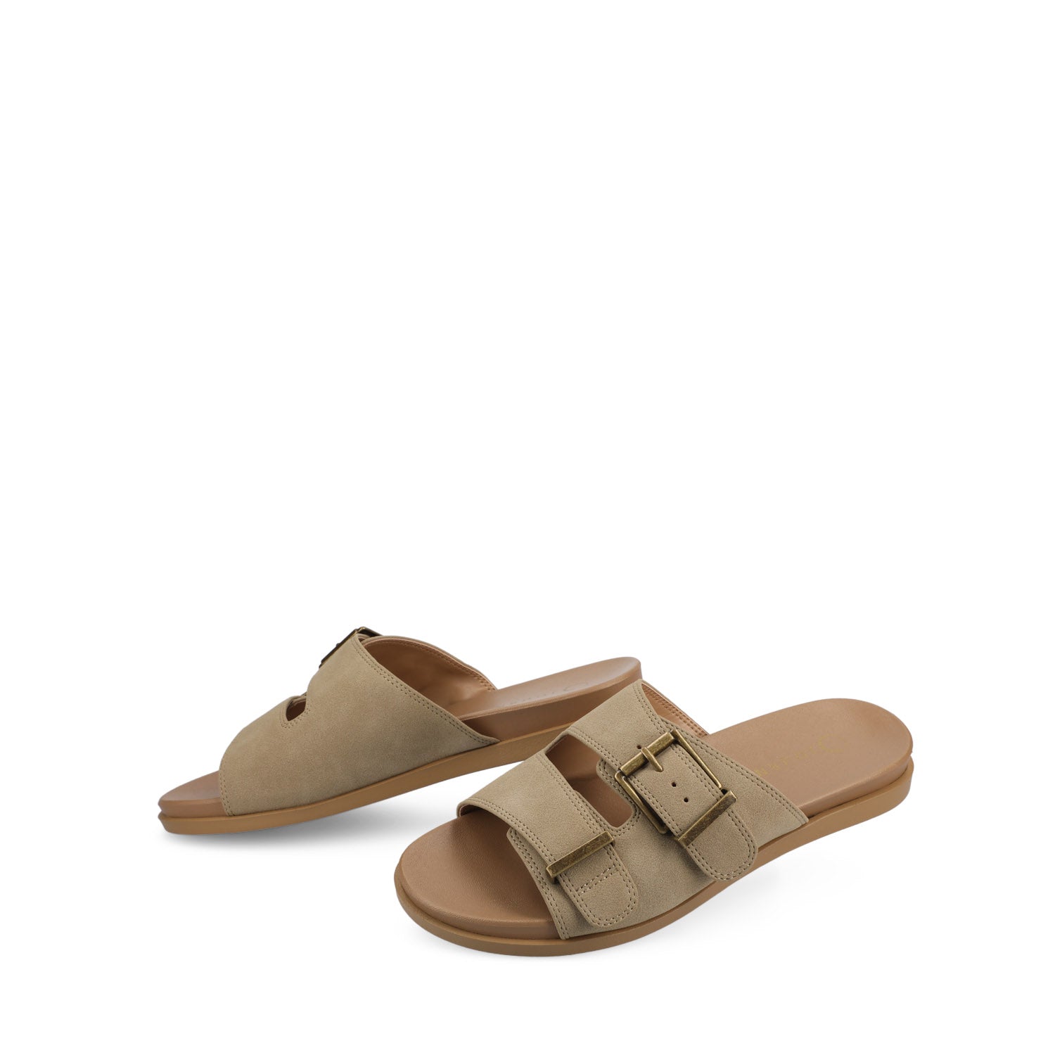 COSETTE FLAT SANDALS - Taupe