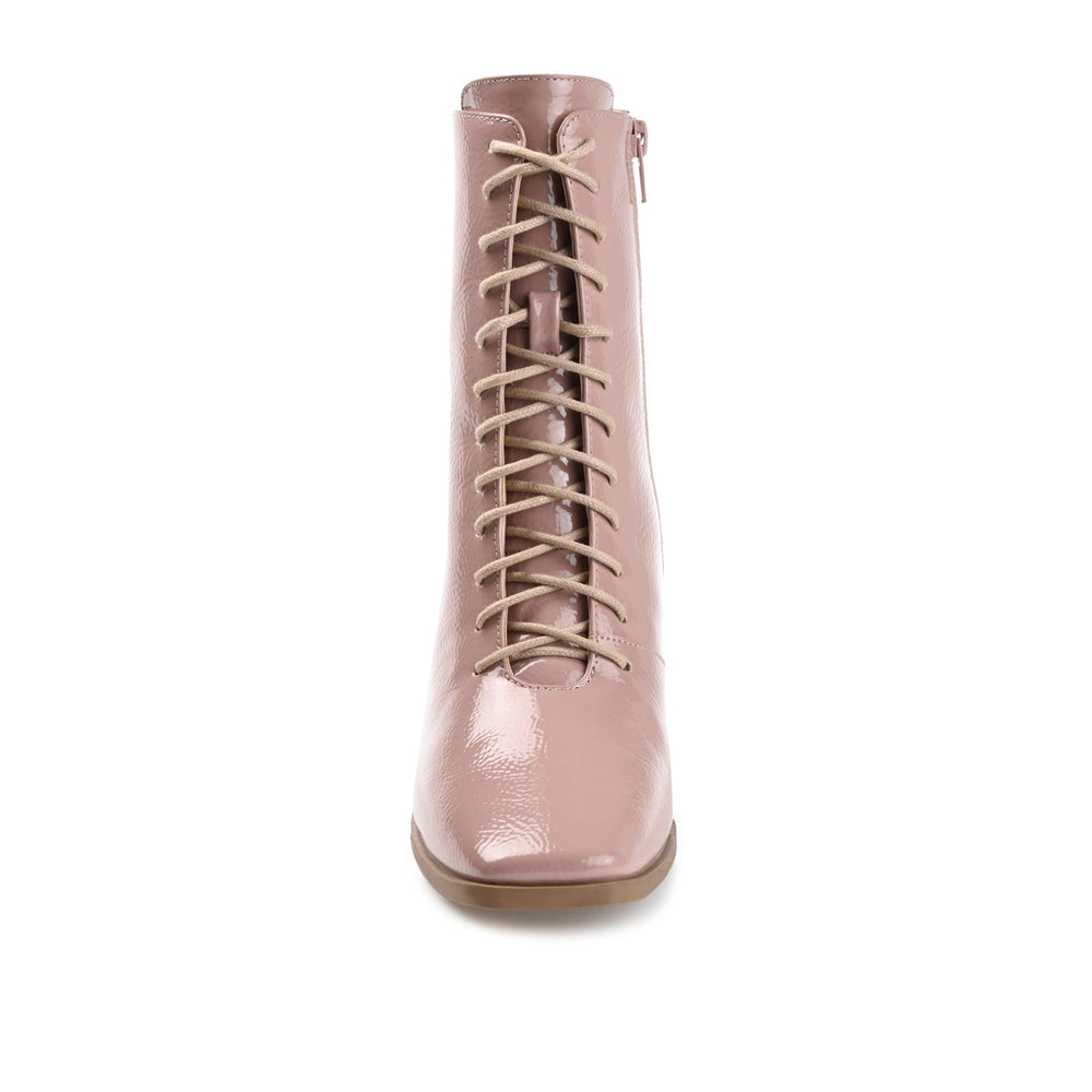 COVVA LACE-UP BOOTIES IN WIDE