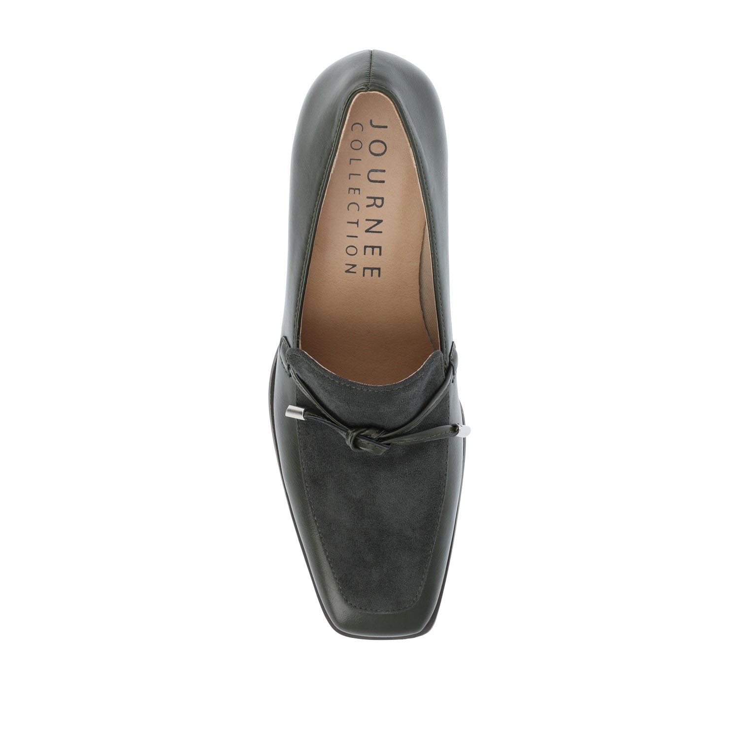 CRAWFORD HEELED LOAFERS IN FAUX LEATHER