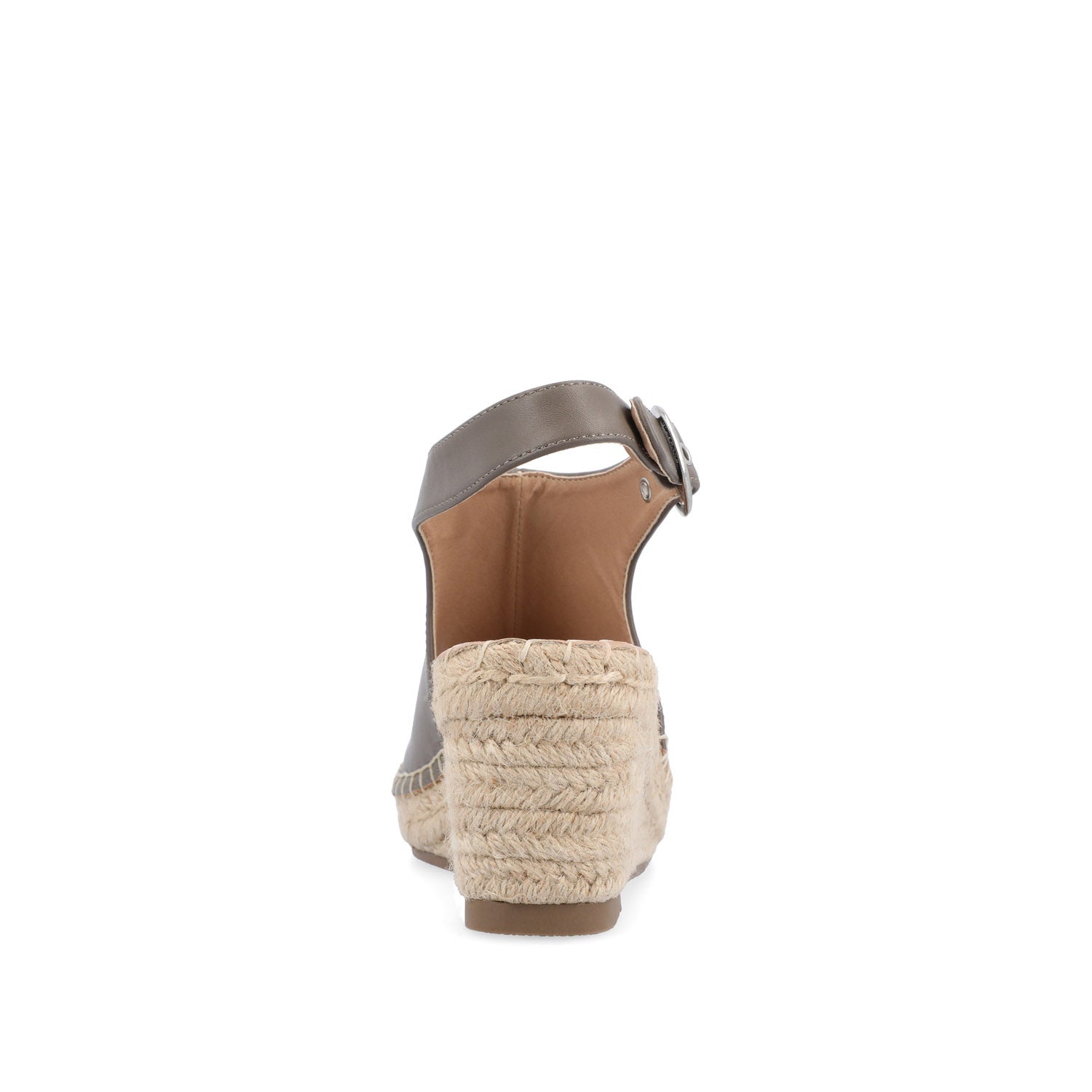 CREW ESPADRILLE WEDGE HEEL SANDALS IN WIDE - Taupe PU