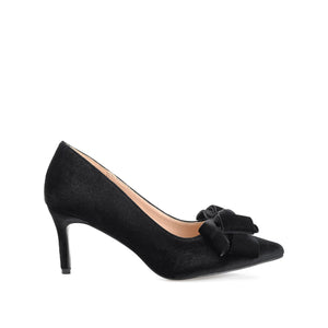 CRYSTOL STILETTO PUMP HEELS IN WIDE - Black