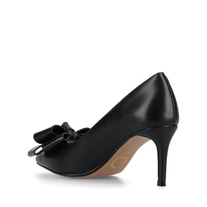 CRYSTOL STILETTO PUMP HEELS IN FAUX LEATHER IN WIDE
