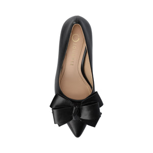 CRYSTOL STILETTO PUMP HEELS IN FAUX LEATHER IN WIDE