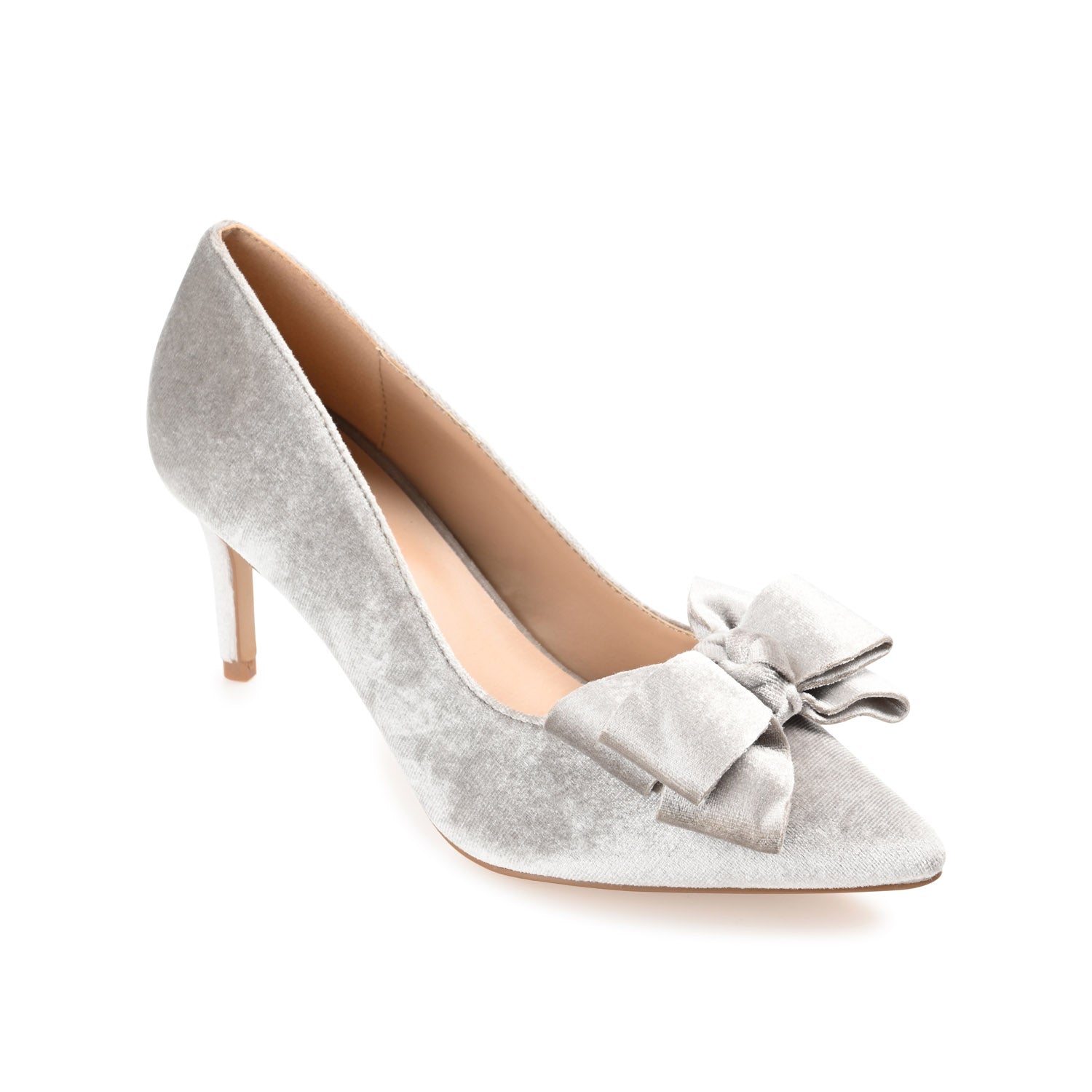 CRYSTOL STILETTO PUMP HEELS IN WIDE - Grey