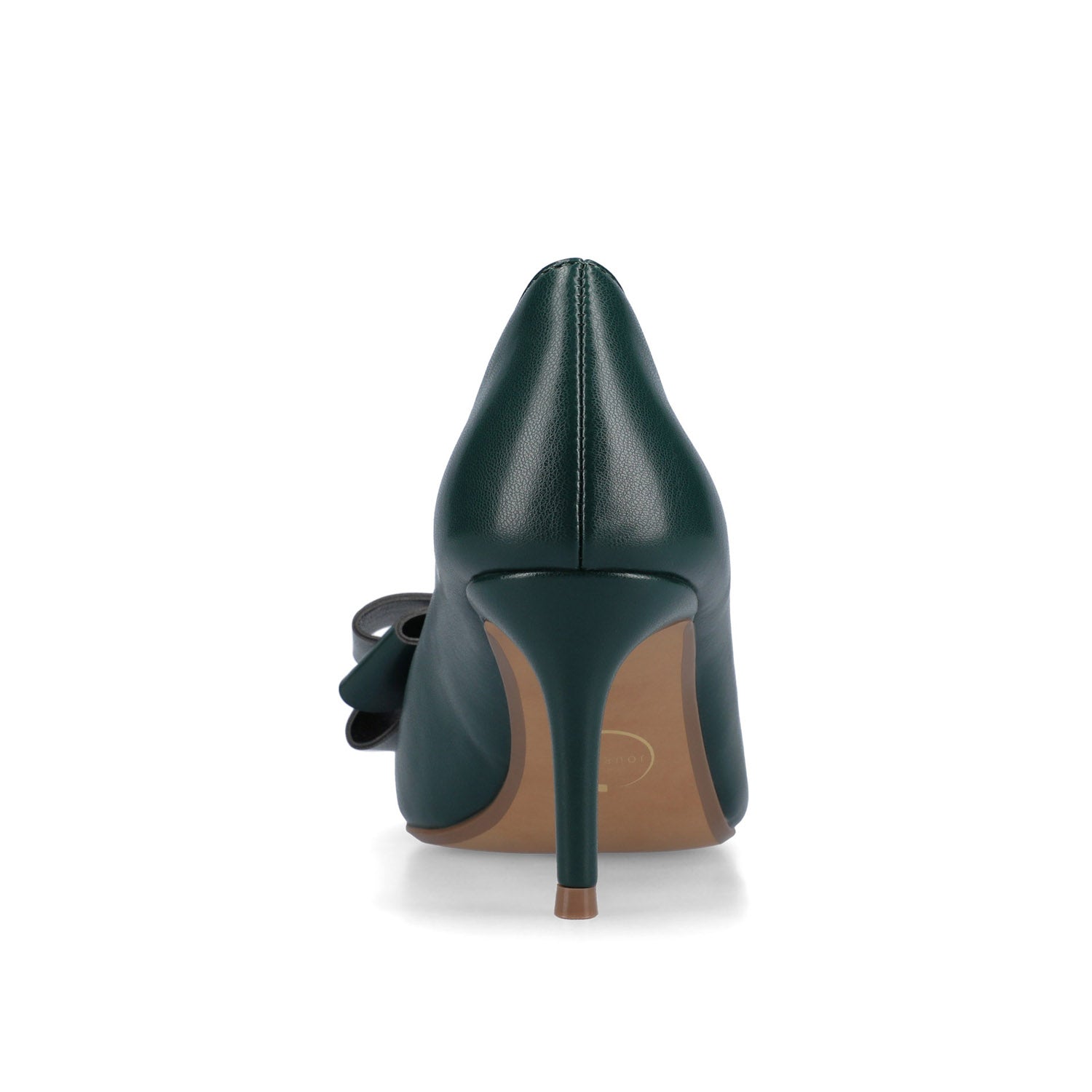 CRYSTOL STILETTO PUMP HEELS IN VEGAN LEATHER IN WIDE - Pine