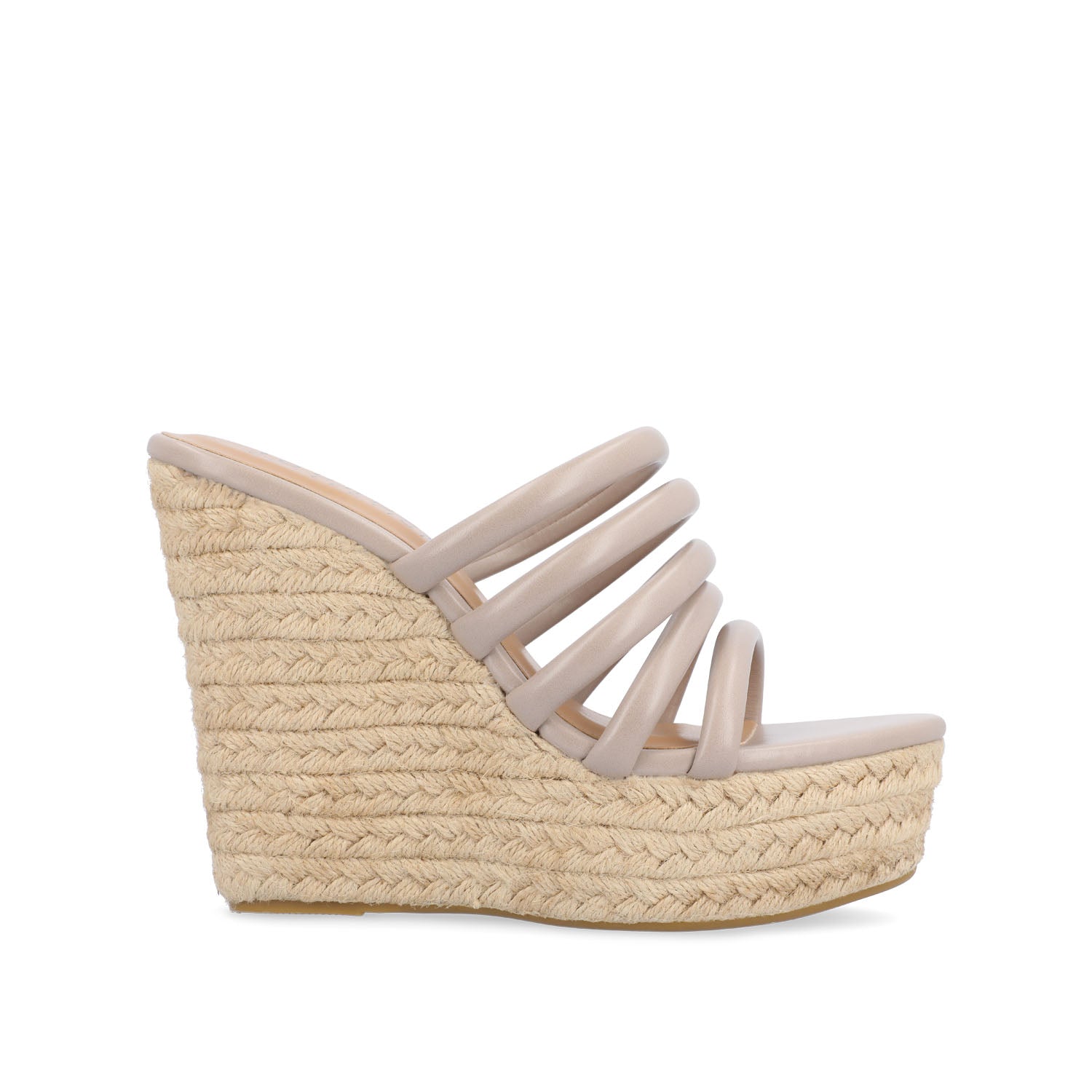 CYNTHIE ESPADRILLE SANDALS IN FAUX LEATHER