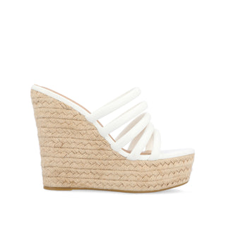 CYNTHIE ESPADRILLE SANDALS IN FAUX LEATHER