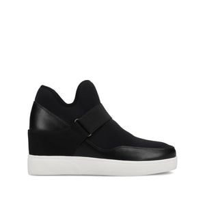 DAMARI HIGH TOP WEDGE SNEAKER - Black