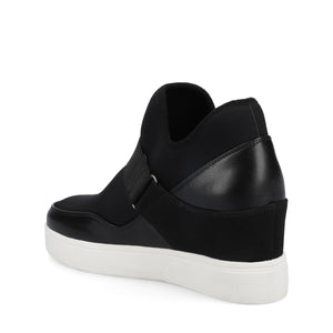 DAMARI HIGH TOP WEDGE SNEAKER - Black