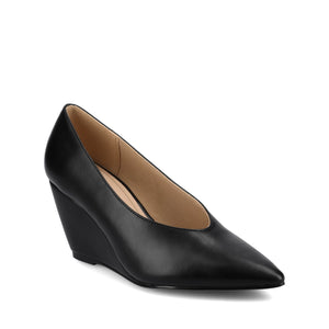 Journee Women's Danika DRESS Wedges, Black 7.5 Journee Women's Danika DRESS Wedges, Black 7.5