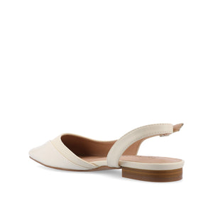 DAPHNNE BALLET FLATS IN TWEED FABRIC - Ivory