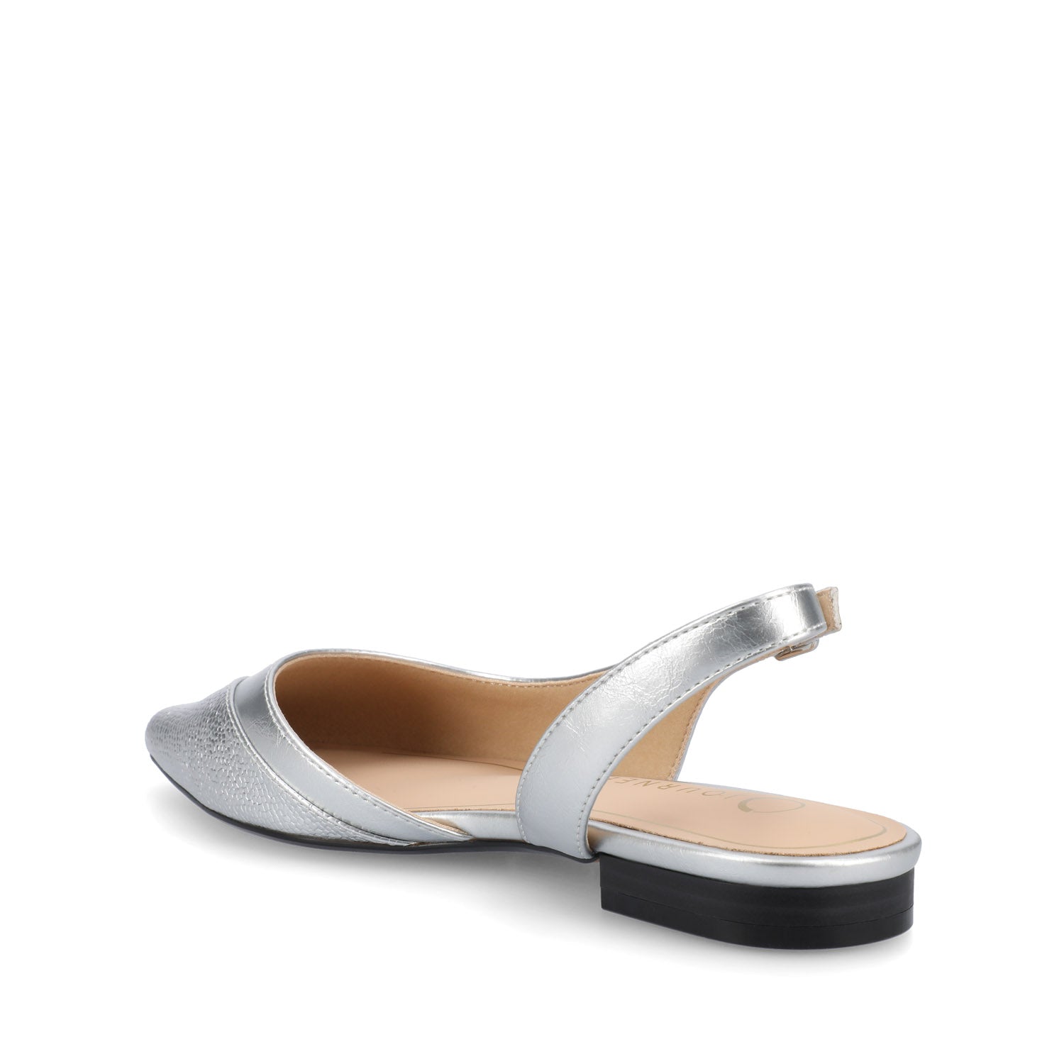 DAPHNNE BALLET FLATS IN TWEED FABRIC STATEMENT IN WIDE - Silver