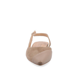 DAPHNNE BALLET FLATS IN TWEED FABRIC - Taupe