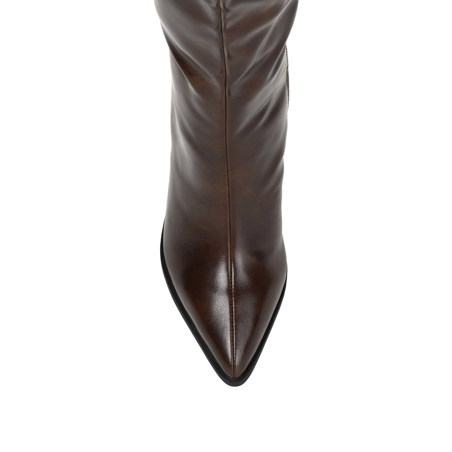 DARIA COWGIRL BOOTS IN FAUX LEATHER